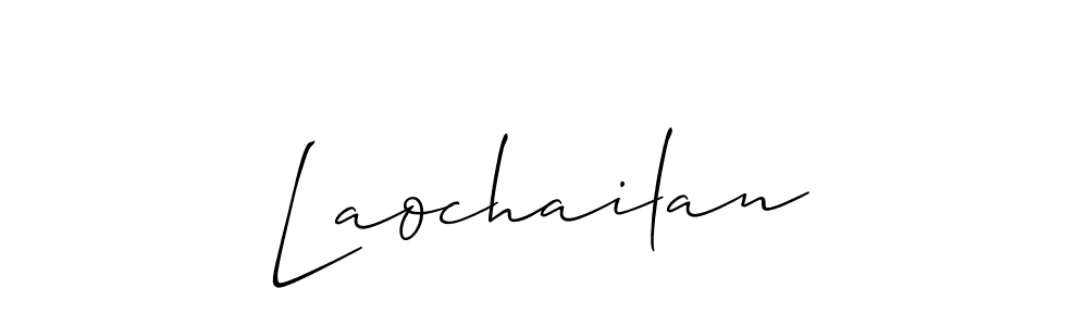 Make a beautiful signature design for name Laochailan. With this signature (Allison_Script) style, you can create a handwritten signature for free. Laochailan signature style 2 images and pictures png