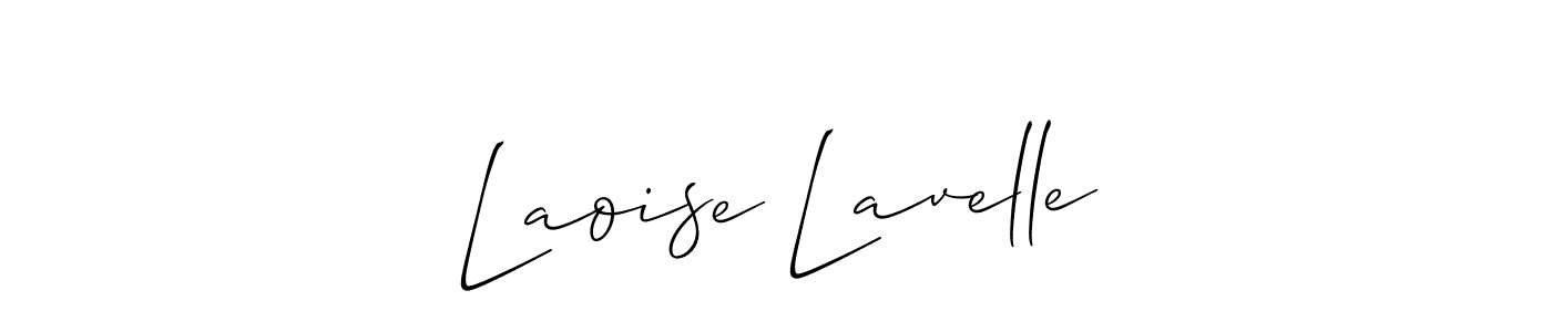 How to Draw Laoise Lavelle signature style? Allison_Script is a latest design signature styles for name Laoise Lavelle. Laoise Lavelle signature style 2 images and pictures png