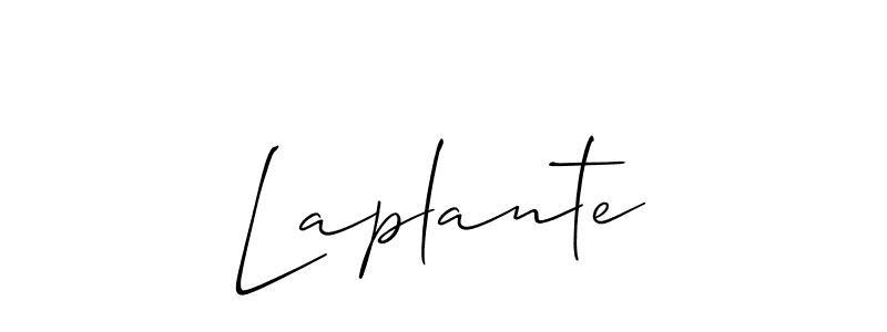 Make a beautiful signature design for name Laplante. With this signature (Allison_Script) style, you can create a handwritten signature for free. Laplante signature style 2 images and pictures png