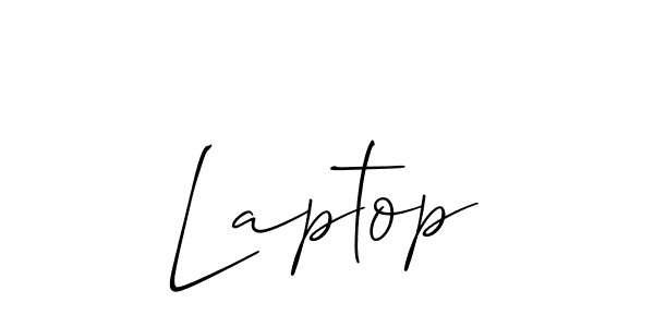 Use a signature maker to create a handwritten signature online. With this signature software, you can design (Allison_Script) your own signature for name Laptop. Laptop signature style 2 images and pictures png