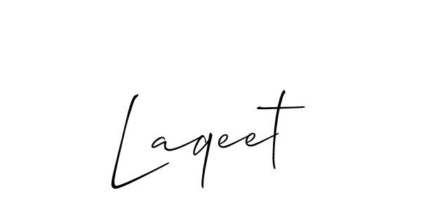 Similarly Allison_Script is the best handwritten signature design. Signature creator online .You can use it as an online autograph creator for name Laqeet. Laqeet signature style 2 images and pictures png