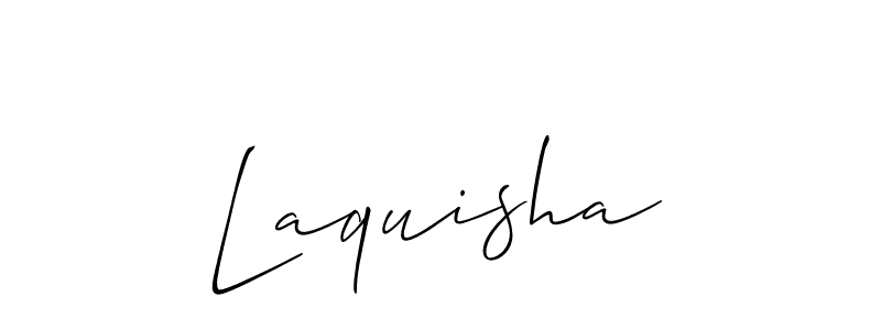 Best and Professional Signature Style for Laquisha. Allison_Script Best Signature Style Collection. Laquisha signature style 2 images and pictures png