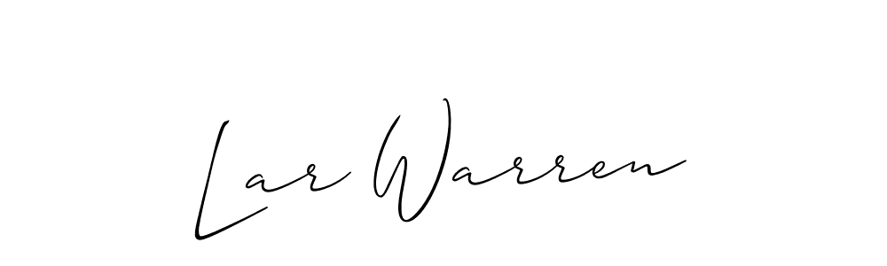 Also we have Lar Warren name is the best signature style. Create professional handwritten signature collection using Allison_Script autograph style. Lar Warren signature style 2 images and pictures png