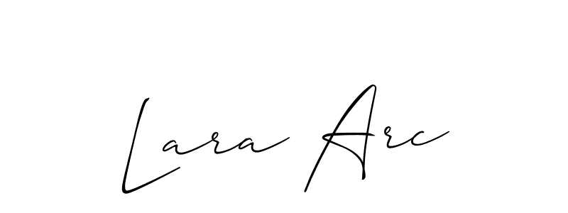 Also we have Lara Arc name is the best signature style. Create professional handwritten signature collection using Allison_Script autograph style. Lara Arc signature style 2 images and pictures png