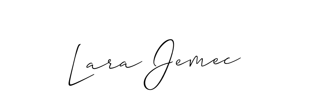 Best and Professional Signature Style for Lara Jemec. Allison_Script Best Signature Style Collection. Lara Jemec signature style 2 images and pictures png