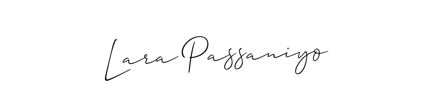 See photos of Lara Passaniyo official signature by Spectra . Check more albums & portfolios. Read reviews & check more about Allison_Script font. Lara Passaniyo signature style 2 images and pictures png