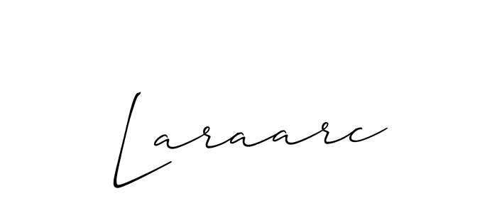 How to make Laraarc name signature. Use Allison_Script style for creating short signs online. This is the latest handwritten sign. Laraarc signature style 2 images and pictures png