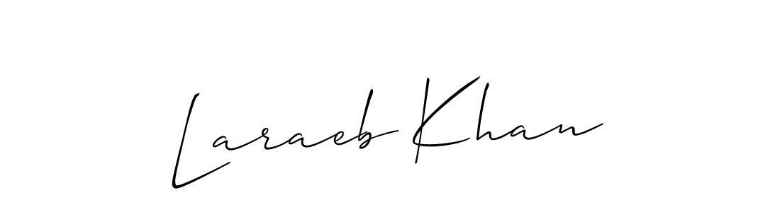 How to make Laraeb Khan signature? Allison_Script is a professional autograph style. Create handwritten signature for Laraeb Khan name. Laraeb Khan signature style 2 images and pictures png