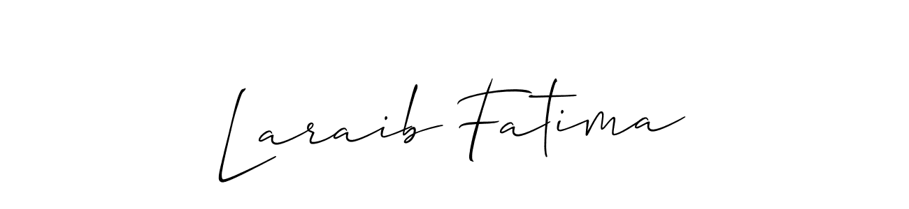 You can use this online signature creator to create a handwritten signature for the name Laraib Fatima. This is the best online autograph maker. Laraib Fatima signature style 2 images and pictures png