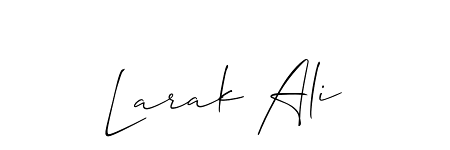 Check out images of Autograph of Larak Ali name. Actor Larak Ali Signature Style. Allison_Script is a professional sign style online. Larak Ali signature style 2 images and pictures png