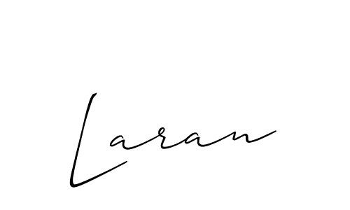 Design your own signature with our free online signature maker. With this signature software, you can create a handwritten (Allison_Script) signature for name Laran. Laran signature style 2 images and pictures png