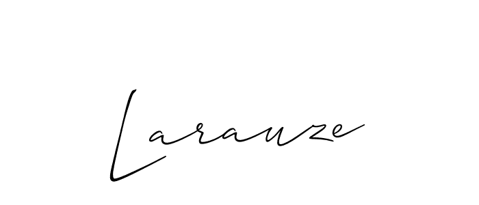 How to make Larauze signature? Allison_Script is a professional autograph style. Create handwritten signature for Larauze name. Larauze signature style 2 images and pictures png