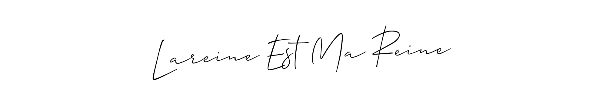 Similarly Allison_Script is the best handwritten signature design. Signature creator online .You can use it as an online autograph creator for name Lareine Est Ma Reine. Lareine Est Ma Reine signature style 2 images and pictures png