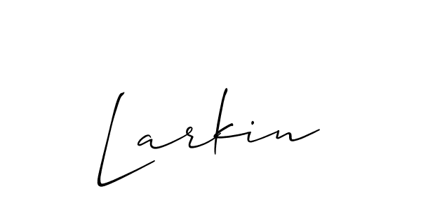 Create a beautiful signature design for name Larkin. With this signature (Allison_Script) fonts, you can make a handwritten signature for free. Larkin signature style 2 images and pictures png