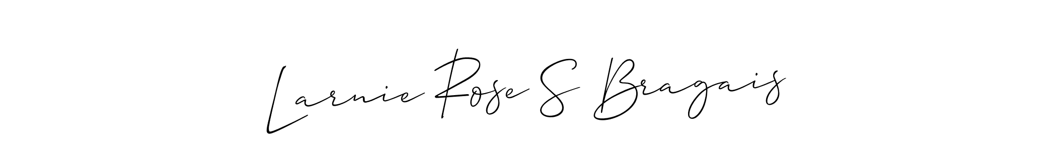Make a beautiful signature design for name Larnie Rose S Bragais. With this signature (Allison_Script) style, you can create a handwritten signature for free. Larnie Rose S Bragais signature style 2 images and pictures png
