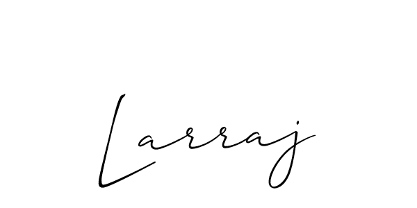 Best and Professional Signature Style for Larraj. Allison_Script Best Signature Style Collection. Larraj signature style 2 images and pictures png