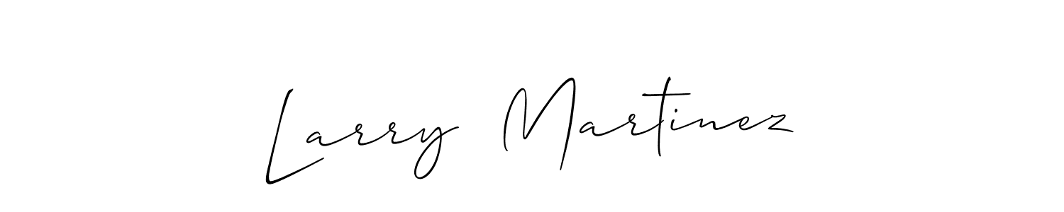 The best way (Allison_Script) to make a short signature is to pick only two or three words in your name. The name Larry  Martinez include a total of six letters. For converting this name. Larry  Martinez signature style 2 images and pictures png