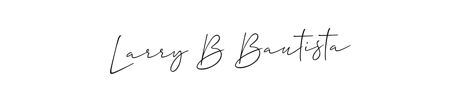 How to make Larry B Bautista name signature. Use Allison_Script style for creating short signs online. This is the latest handwritten sign. Larry B Bautista signature style 2 images and pictures png