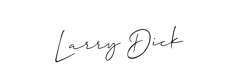 Larry Dick stylish signature style. Best Handwritten Sign (Allison_Script) for my name. Handwritten Signature Collection Ideas for my name Larry Dick. Larry Dick signature style 2 images and pictures png