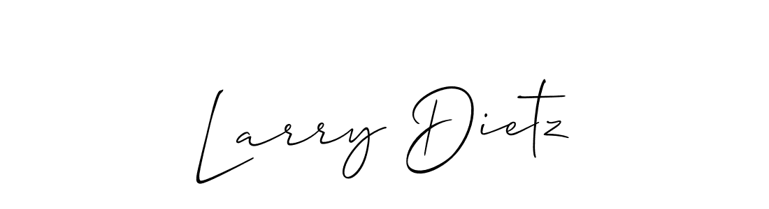 Also You can easily find your signature by using the search form. We will create Larry Dietz name handwritten signature images for you free of cost using Allison_Script sign style. Larry Dietz signature style 2 images and pictures png