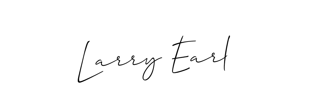 It looks lik you need a new signature style for name Larry Earl. Design unique handwritten (Allison_Script) signature with our free signature maker in just a few clicks. Larry Earl signature style 2 images and pictures png