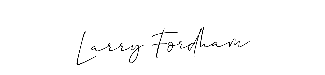 It looks lik you need a new signature style for name Larry Fordham. Design unique handwritten (Allison_Script) signature with our free signature maker in just a few clicks. Larry Fordham signature style 2 images and pictures png