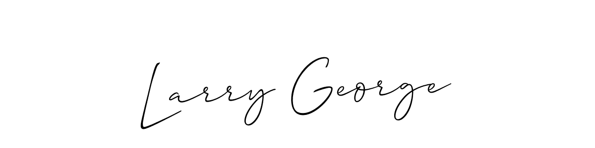 Design your own signature with our free online signature maker. With this signature software, you can create a handwritten (Allison_Script) signature for name Larry George. Larry George signature style 2 images and pictures png