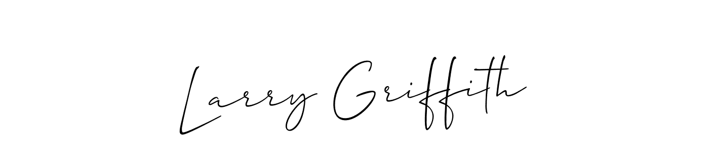 Design your own signature with our free online signature maker. With this signature software, you can create a handwritten (Allison_Script) signature for name Larry Griffith. Larry Griffith signature style 2 images and pictures png