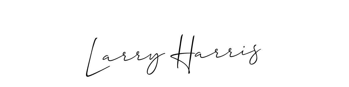 Larry Harris stylish signature style. Best Handwritten Sign (Allison_Script) for my name. Handwritten Signature Collection Ideas for my name Larry Harris. Larry Harris signature style 2 images and pictures png