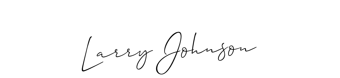 Larry Johnson stylish signature style. Best Handwritten Sign (Allison_Script) for my name. Handwritten Signature Collection Ideas for my name Larry Johnson. Larry Johnson signature style 2 images and pictures png