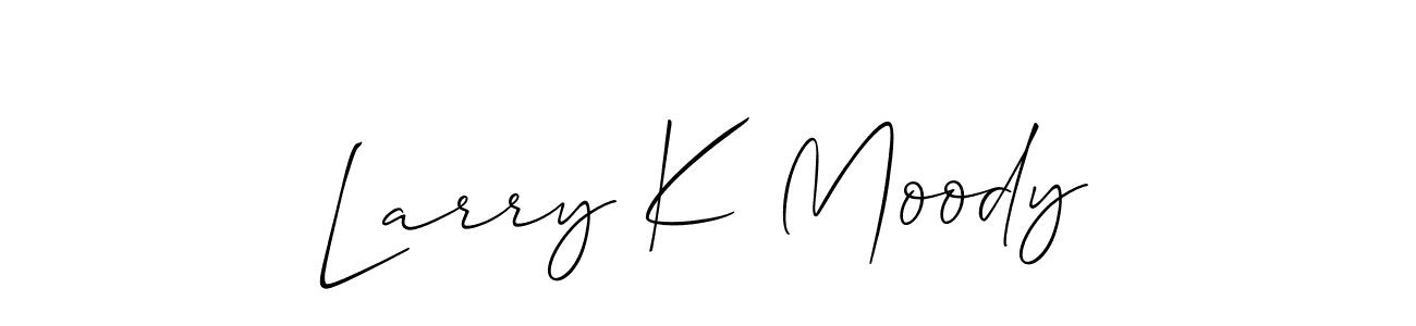 How to make Larry K Moody signature? Allison_Script is a professional autograph style. Create handwritten signature for Larry K Moody name. Larry K Moody signature style 2 images and pictures png