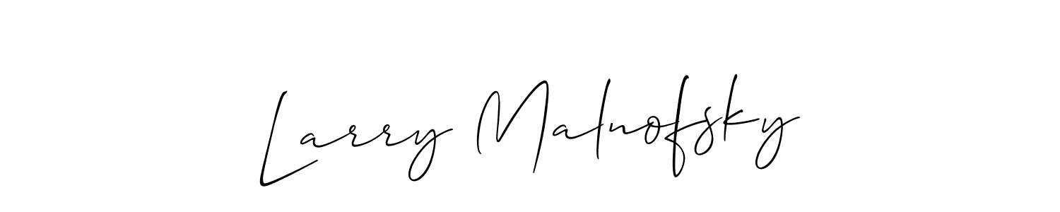 Also we have Larry Malnofsky name is the best signature style. Create professional handwritten signature collection using Allison_Script autograph style. Larry Malnofsky signature style 2 images and pictures png