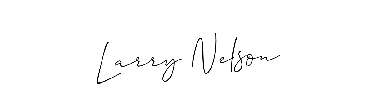 Design your own signature with our free online signature maker. With this signature software, you can create a handwritten (Allison_Script) signature for name Larry Nelson. Larry Nelson signature style 2 images and pictures png