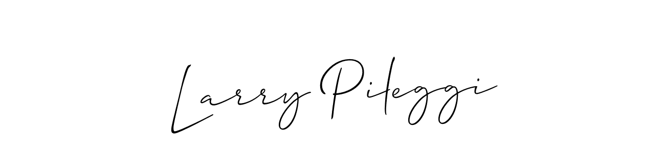 The best way (Allison_Script) to make a short signature is to pick only two or three words in your name. The name Larry Pileggi include a total of six letters. For converting this name. Larry Pileggi signature style 2 images and pictures png