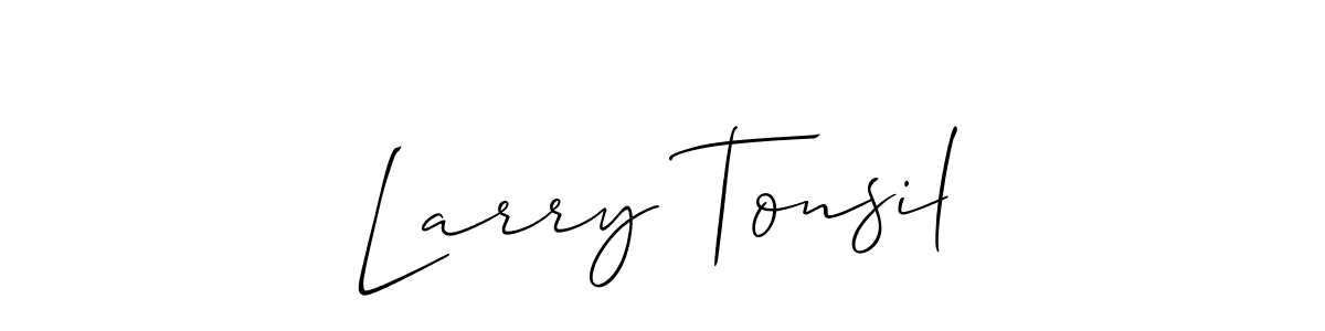 Also You can easily find your signature by using the search form. We will create Larry Tonsil name handwritten signature images for you free of cost using Allison_Script sign style. Larry Tonsil signature style 2 images and pictures png