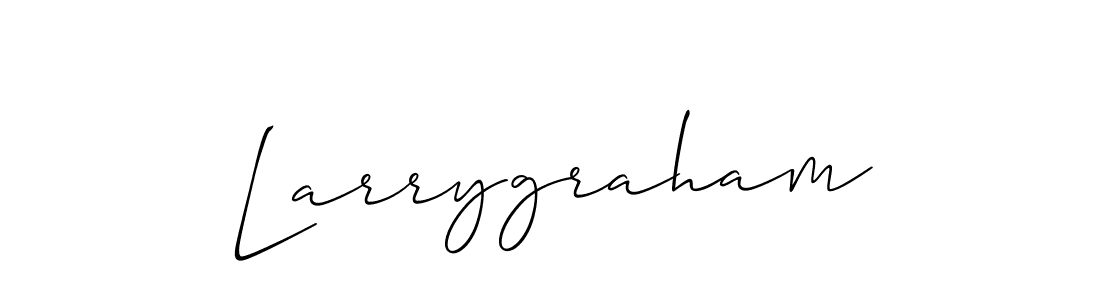 Create a beautiful signature design for name Larrygraham. With this signature (Allison_Script) fonts, you can make a handwritten signature for free. Larrygraham signature style 2 images and pictures png