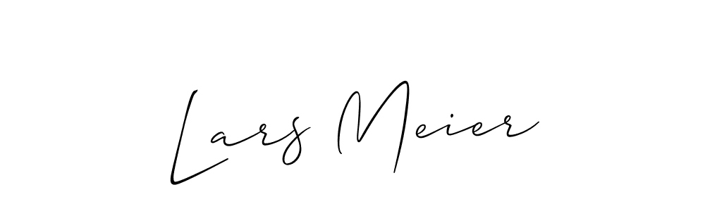 Create a beautiful signature design for name Lars Meier. With this signature (Allison_Script) fonts, you can make a handwritten signature for free. Lars Meier signature style 2 images and pictures png