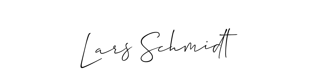 Use a signature maker to create a handwritten signature online. With this signature software, you can design (Allison_Script) your own signature for name Lars Schmidt. Lars Schmidt signature style 2 images and pictures png