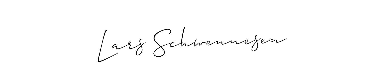 You should practise on your own different ways (Allison_Script) to write your name (Lars Schwennesen) in signature. don't let someone else do it for you. Lars Schwennesen signature style 2 images and pictures png