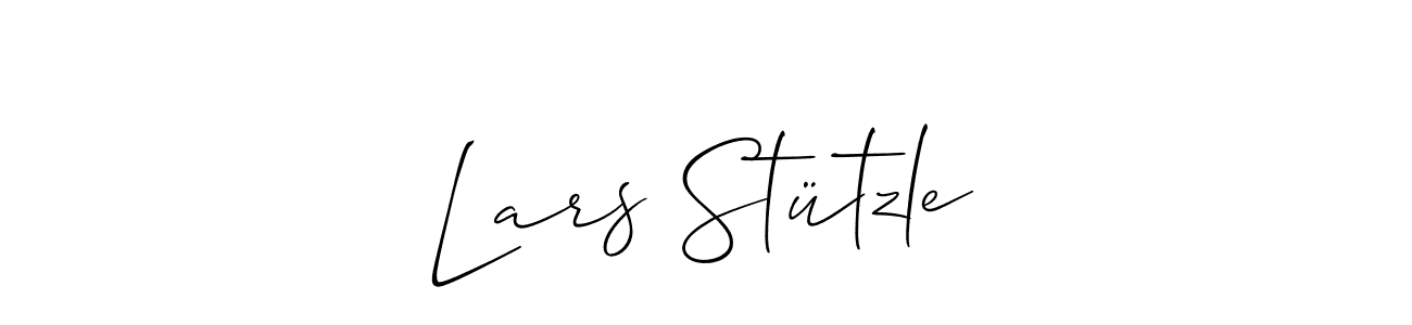 How to make Lars Stützle name signature. Use Allison_Script style for creating short signs online. This is the latest handwritten sign. Lars Stützle signature style 2 images and pictures png