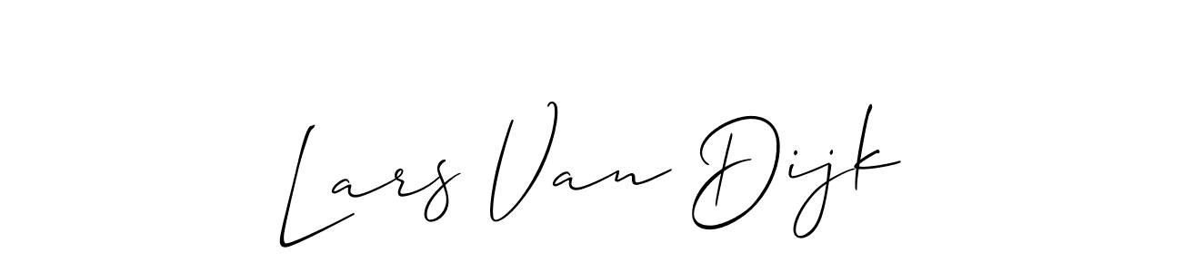 How to make Lars Van Dijk name signature. Use Allison_Script style for creating short signs online. This is the latest handwritten sign. Lars Van Dijk signature style 2 images and pictures png