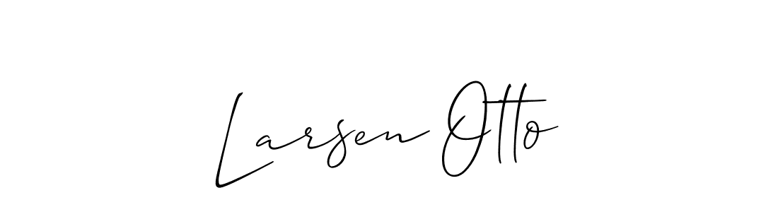 How to make Larsen Otto signature? Allison_Script is a professional autograph style. Create handwritten signature for Larsen Otto name. Larsen Otto signature style 2 images and pictures png