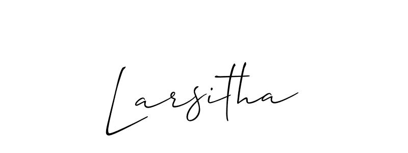 This is the best signature style for the Larsitha name. Also you like these signature font (Allison_Script). Mix name signature. Larsitha signature style 2 images and pictures png