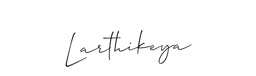 Similarly Allison_Script is the best handwritten signature design. Signature creator online .You can use it as an online autograph creator for name Larthikeya. Larthikeya signature style 2 images and pictures png