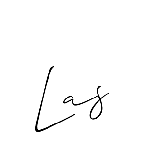 Make a beautiful signature design for name Las. With this signature (Allison_Script) style, you can create a handwritten signature for free. Las signature style 2 images and pictures png