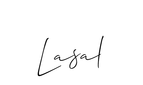 Once you've used our free online signature maker to create your best signature Allison_Script style, it's time to enjoy all of the benefits that Lasal name signing documents. Lasal signature style 2 images and pictures png