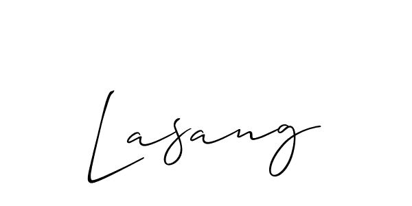 Also we have Lasang name is the best signature style. Create professional handwritten signature collection using Allison_Script autograph style. Lasang signature style 2 images and pictures png