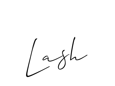 Use a signature maker to create a handwritten signature online. With this signature software, you can design (Allison_Script) your own signature for name Lash. Lash signature style 2 images and pictures png