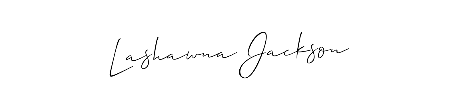 Also You can easily find your signature by using the search form. We will create Lashawna Jackson name handwritten signature images for you free of cost using Allison_Script sign style. Lashawna Jackson signature style 2 images and pictures png