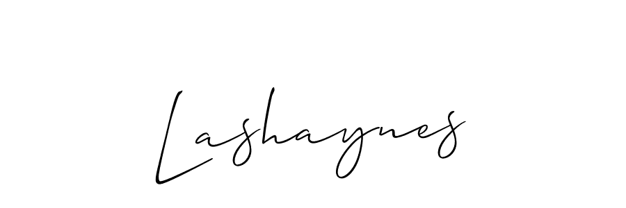 Also we have Lashaynes name is the best signature style. Create professional handwritten signature collection using Allison_Script autograph style. Lashaynes signature style 2 images and pictures png